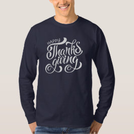 T-shirt Élégante typographie de Thanksgiving