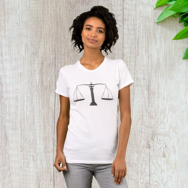 T-shirt Élégantes échelles de justice (Créateur téléchargé)