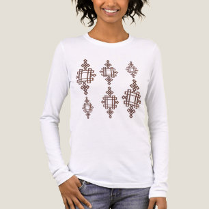 T-Shirt Elegantes Habesha Geometrisches Kunst T-Sh Tri-Blend Shirt