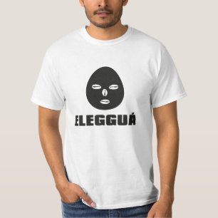 T-shirt Eleggua, noir sur blanc