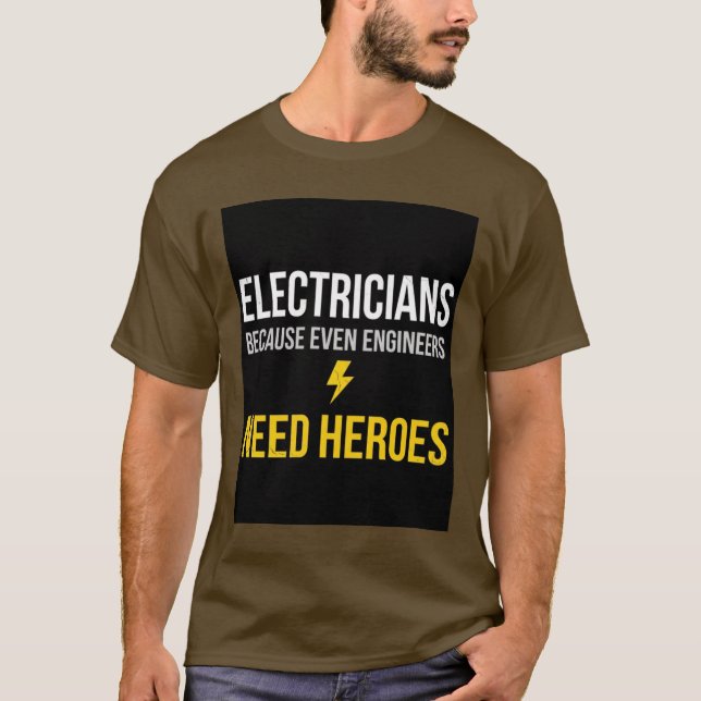 T-Shirt Elektriker  (Vorderseite)
