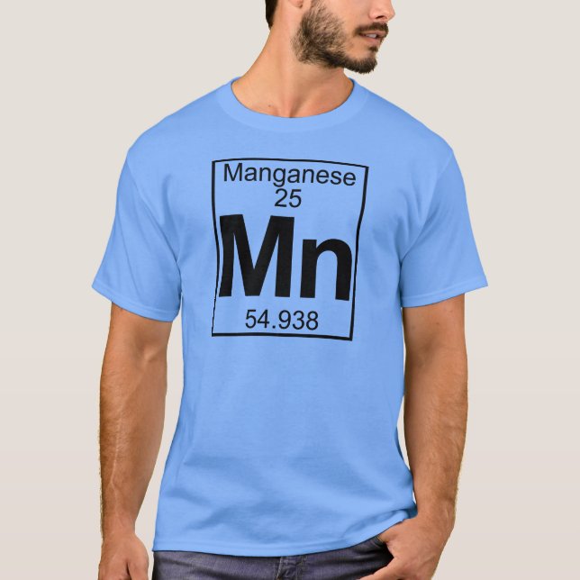 T-shirt Élément 025 - Manganèse - Manganèse (plein) (Devant)