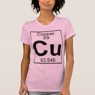 T-shirt Élément 029 - Cu - cuivre (plein)