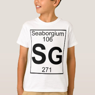 T-shirt Élément 106 - SG - Seaborgium (plein)