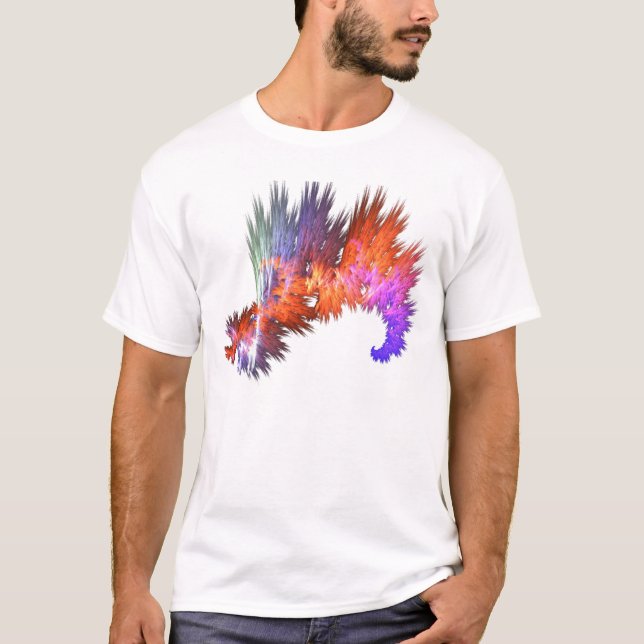 T-shirt élément abstrait de logo (Devant)