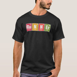 T-shirt élément chimique coureur pour un amateur de plaisa