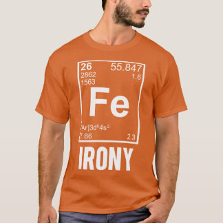 T-shirt Élément chimique ironique FE ami d'ironie