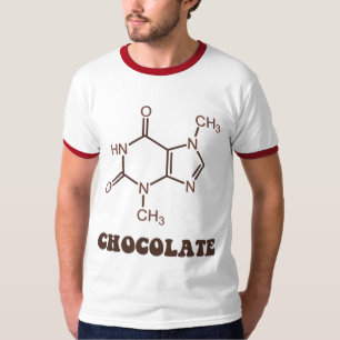 T-shirt Élément Chocolat Scientifique Théobromine Molécule