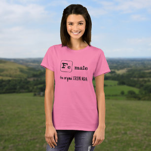 T-shirt Élément de fer de jeu de sport Fe mâle