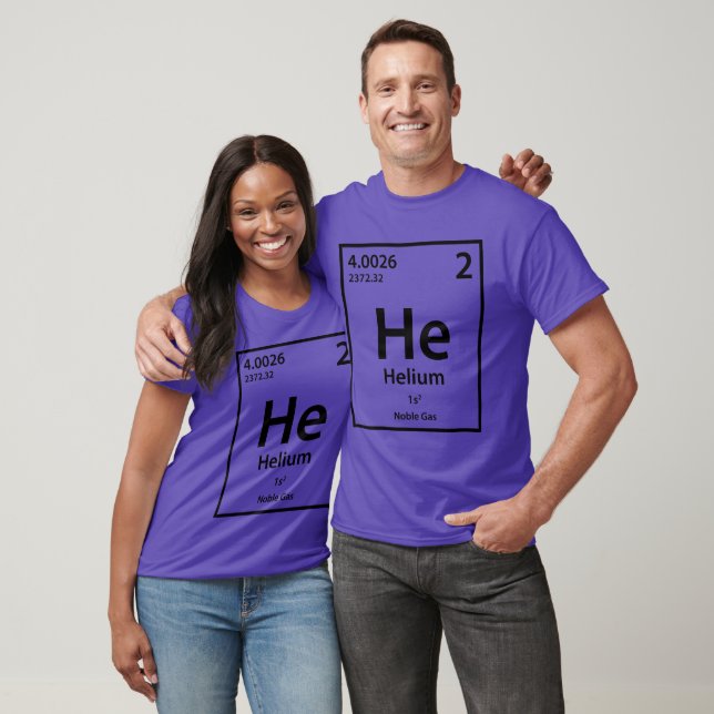 T-shirt élément hélium (noir) (Unisexe)