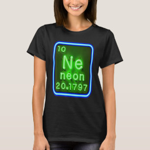 T-shirt Élément Néon du tableau périodique de la chimie po