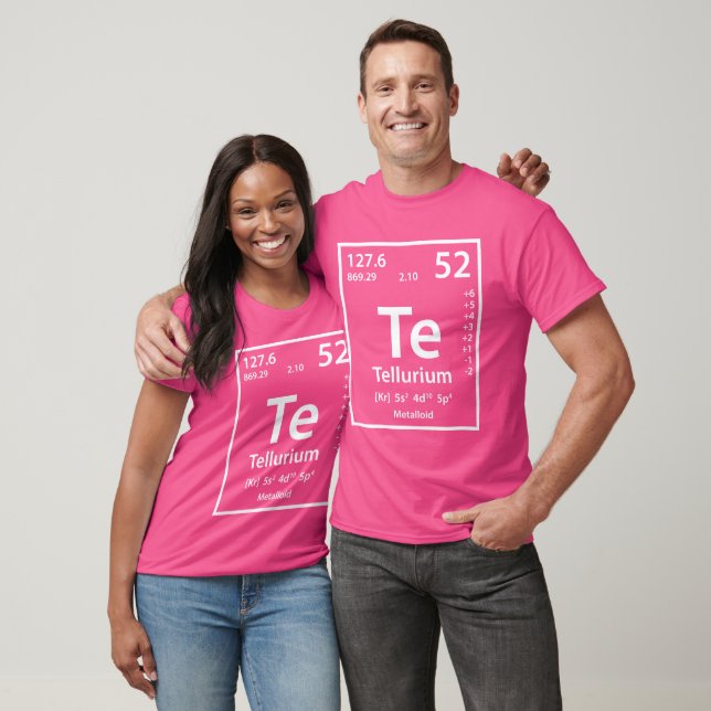 T-shirt Élément Tellurium (blanc) (Unisexe)