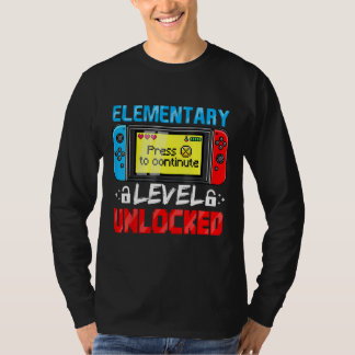 T-shirt Elementary Level Unlocked Gamer First Day Of Schoo