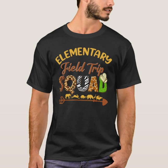 T-shirt Elementary Students School Zoo Field Trip Squad Ma (Devant)