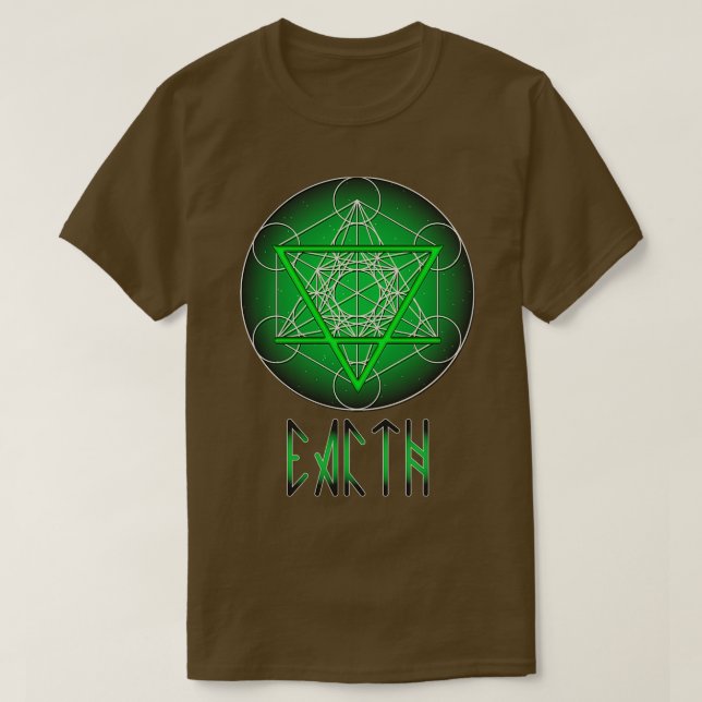 T-shirt Éléments alchimiques de la Terre Cuisine en métal (Design devant)
