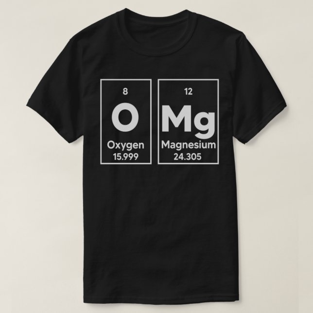 T-shirt Eléments Chemise Élément Symboles Chimie TScience (Design devant)