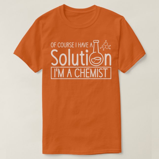 T-shirt Éléments chimistes Enseignants en chimie Chercheur (Design devant)