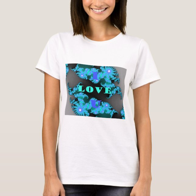 T-shirt Éléments d'amour cosmique Imprimer (Devant)