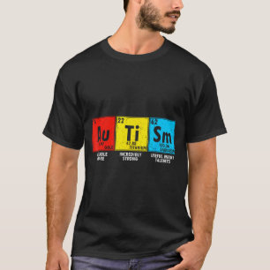 T-shirt Éléments de sensibilisation à l'autisme Tableau pé