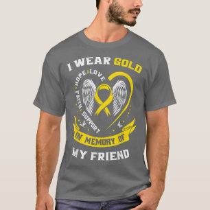 T-shirt Eléments de sensibilisation au cancer de l'enfance