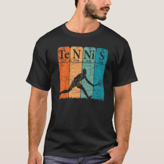 T-shirt Éléments de tableau périodique de tennis Joueur de