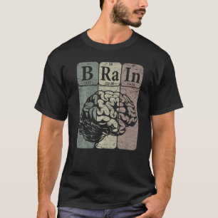 T-shirt Éléments de tableau périodique du cerveau Neurolog