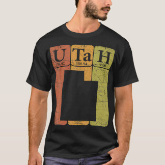 T-shirt Eléments De Tableau Périodiques Utah État De La Ca