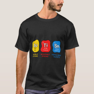 T-shirt éléments du tableau périodique des sciences de sen