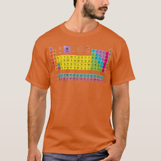 T-shirt Éléments du tableau périodique Science Chimie Thé