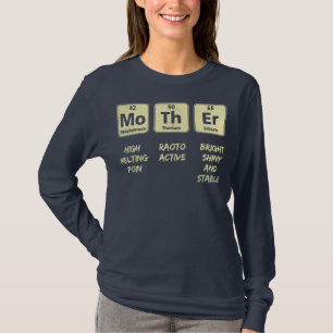 T-shirt Éléments d'une mère Table périodique Maman mère