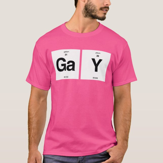 T-SHIRT ÉLÉMENTS GAYS (Devant)