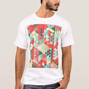 T-shirt Éléments géométriques, abstraits, vintages décorat