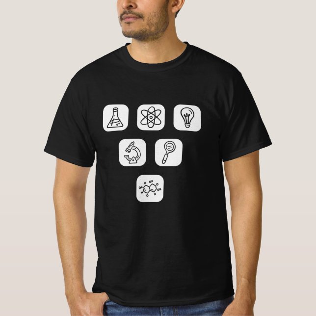 T-shirt Éléments scientifiques (Devant)