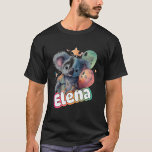 T-shirt Elena - Adorable Nom De Fille Avec Jolie Koala