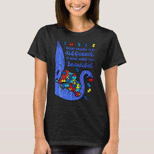 T-shirt Eleph Ant Ce qui vous rend différents Autisme