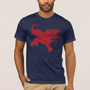 T-shirt Éléphant à ailes rouges