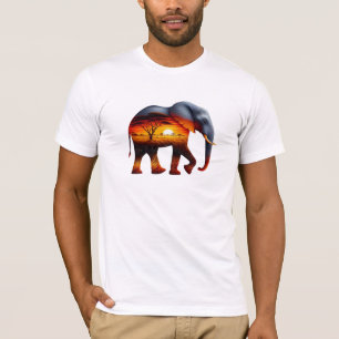 T-shirt éléphant africain