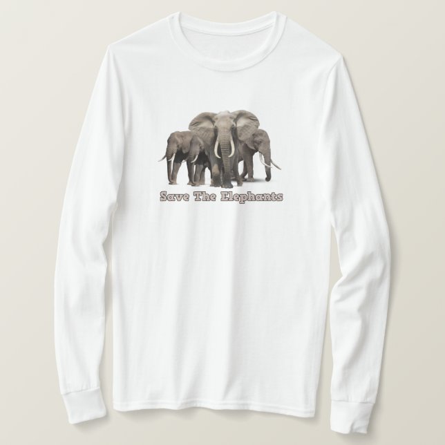 T-shirt éléphant africain (Design devant)