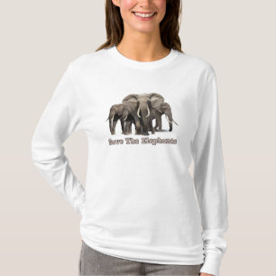 T-shirt éléphant africain