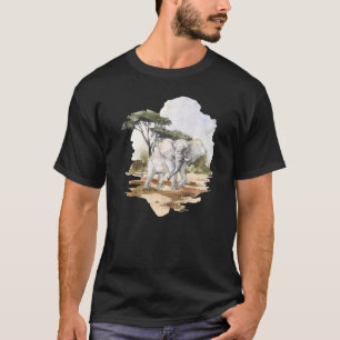 T-shirt Eléphant Africain I épais cache I Eléphants