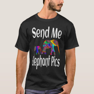 T-shirt Eléphant animal sauvage M'envoyer Elephant Pics Ar