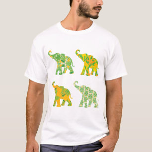 T-shirt Elephant Art Motif Imprimer Unique Moderne