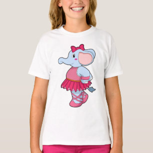 T-shirt Eléphant au Ballet avec jupe