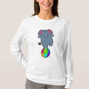 T-shirt Elephant au cirque avec boule de cirque