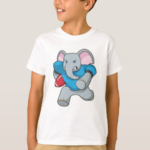 T-shirt Elephant au football avec équipement