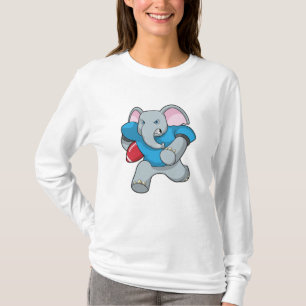 T-shirt Elephant au football avec équipement