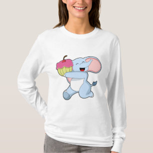 T-shirt Eléphant au gâteau