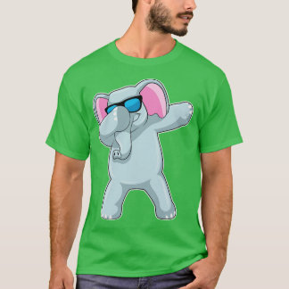 T-shirt Éléphant au Hip Hop Dance Dab