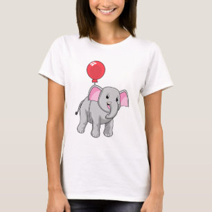 T-shirt Eléphant avec ballon