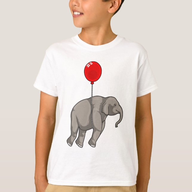 T-shirt Eléphant avec ballon (Devant)